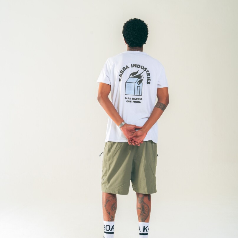 Short Logo Bermuda Nylon Verde