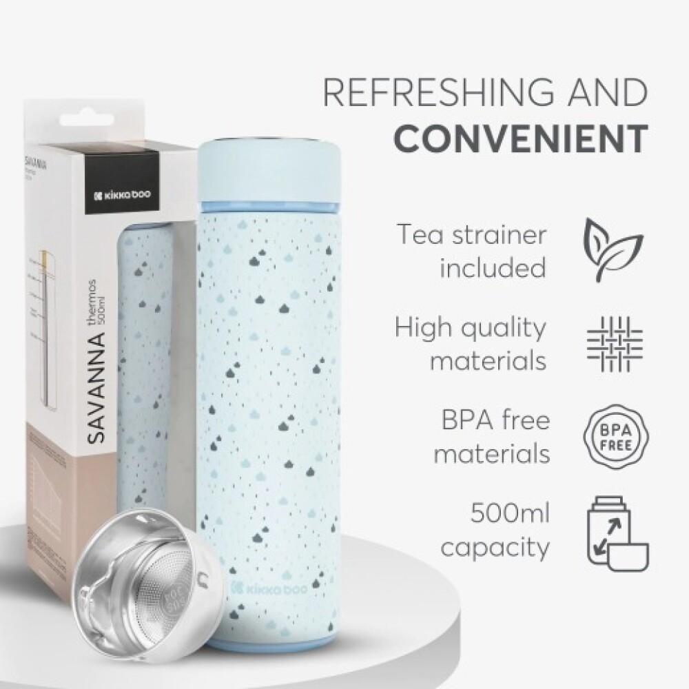 Termo Thermos 500ml kikkaboo celeste
