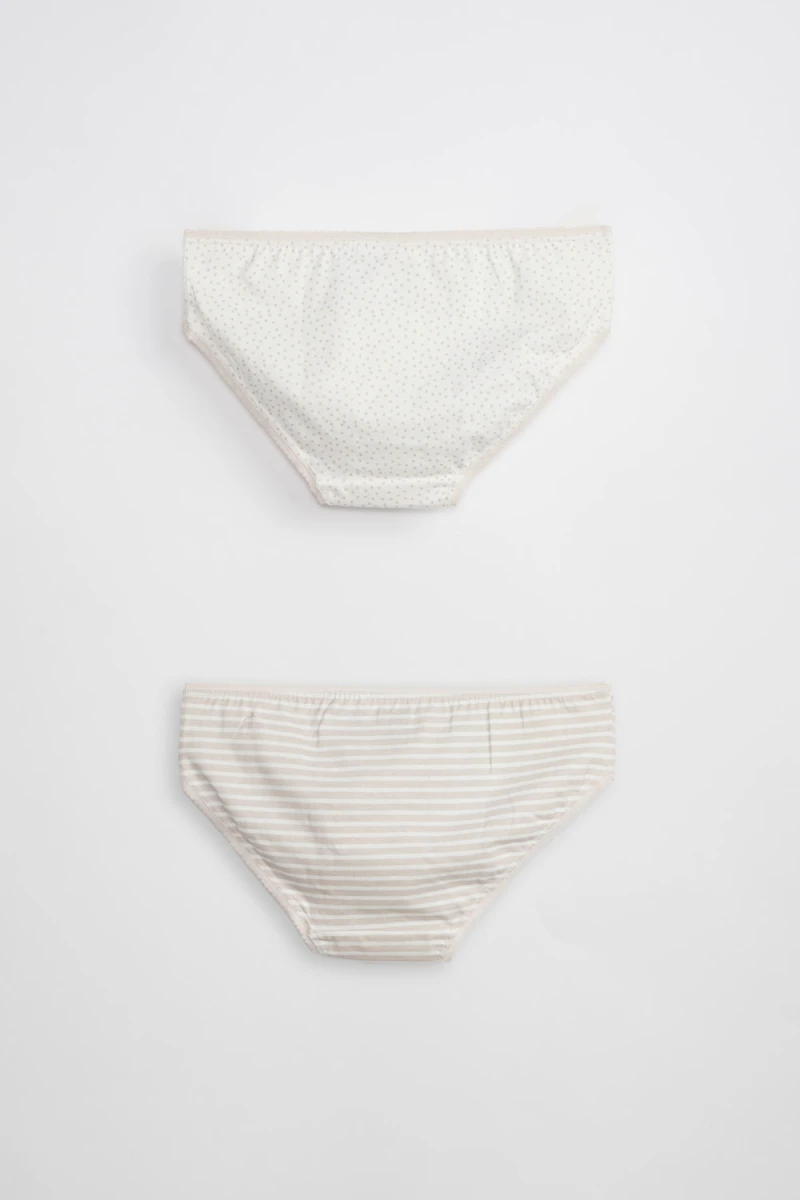Pack x2 bombachas Rayas Beige