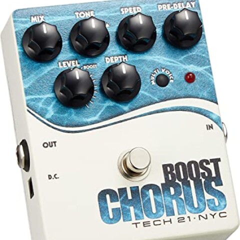 PEDAL DE EFECTO TECH21 ANALOG CHORUS EMU W/CLEAN BOOST PEDAL DE EFECTO TECH21 ANALOG CHORUS EMU W/CLEAN BOOST