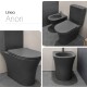 JUEGO DE LOZA SANITARIA ANORI GAMAS DE GRIS PARA BAÑO GAMAS DE GRIS