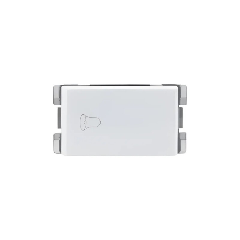INTERRUPTOR PULSADOR 16A 250V REGGIO Pulsador de Timbre 16AX 250V Reggio Blanco