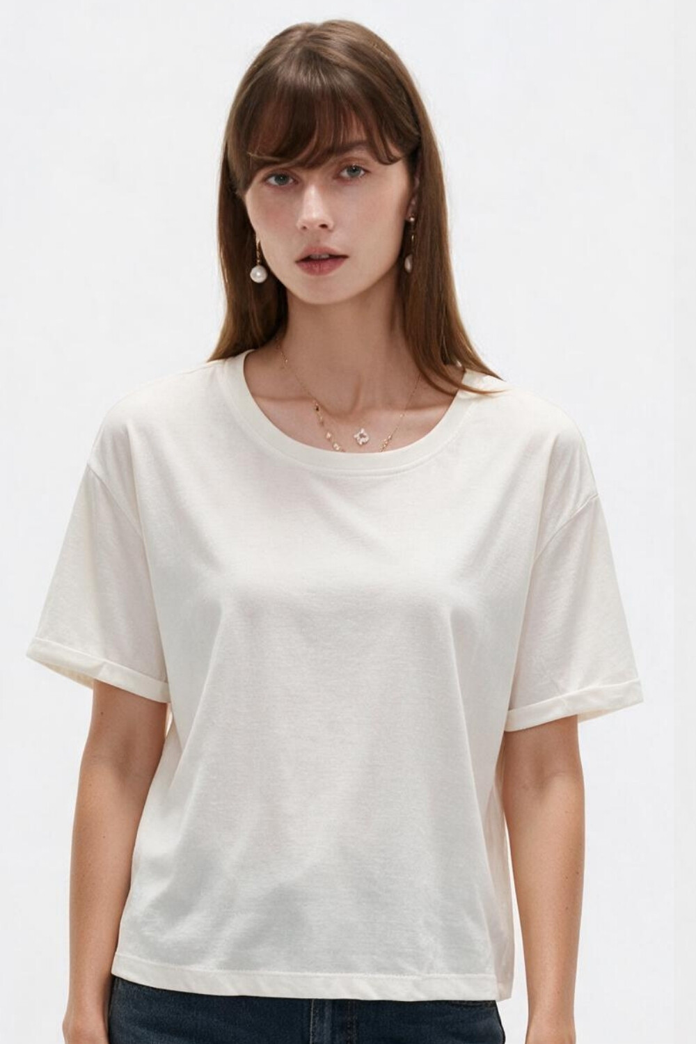 Remera Ena Marfil / Off White