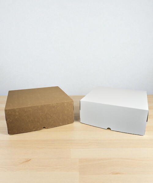 Caja 30x30x12 cm REVERSIBLE BLANCO MADERA