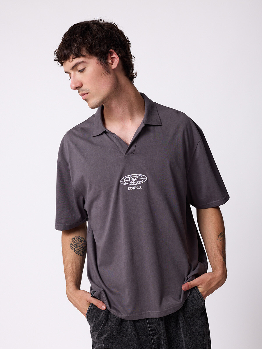 REMERA DUCON DIXIE - Gris Oscuro 