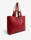 Shopper Shopper Reversible Con Doble Asa De Mano Y Hombro. - Rojo Cereza