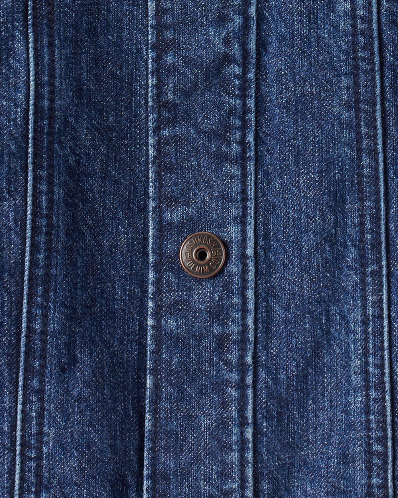 Campera jean con capucha y mangas de algodón Sin color