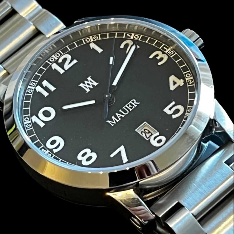 Reloj Mauer Date Series 36 mm Silver