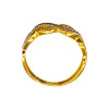 Anillo Entrelazado-Oro Bajo-Piedra Zirconia-AN8099 conpiedra