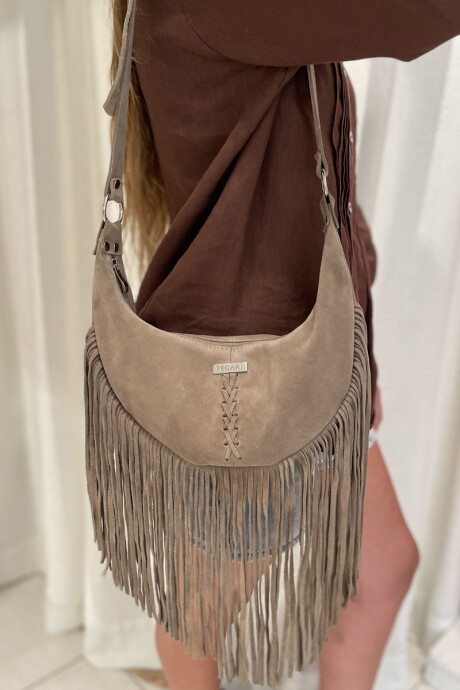 Bandolera sandi Vison gamuza