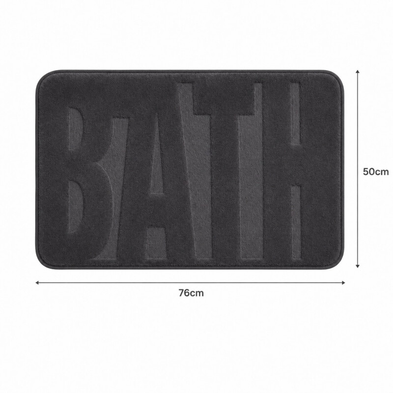 Alfombra de Baño Soft con Relieve 50x70cm Gris