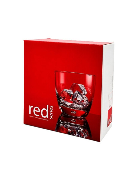 SET X4 VASO WHISKY 365ML RED SERIES SET X4 VASO WHISKY 365ML RED SERIES