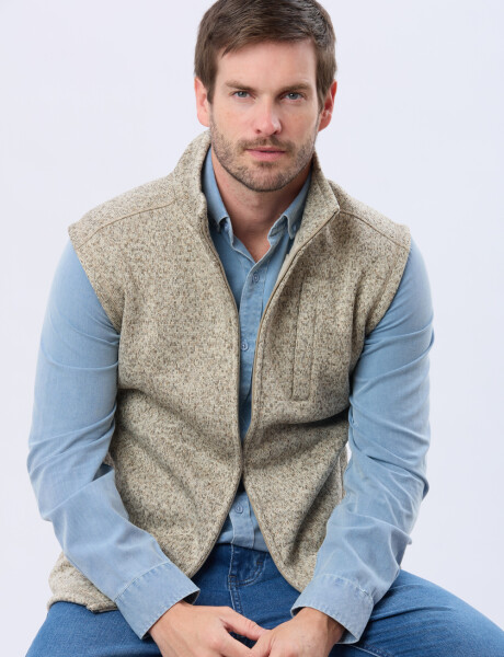 CHALECO FELPA ESPECIAL Beige