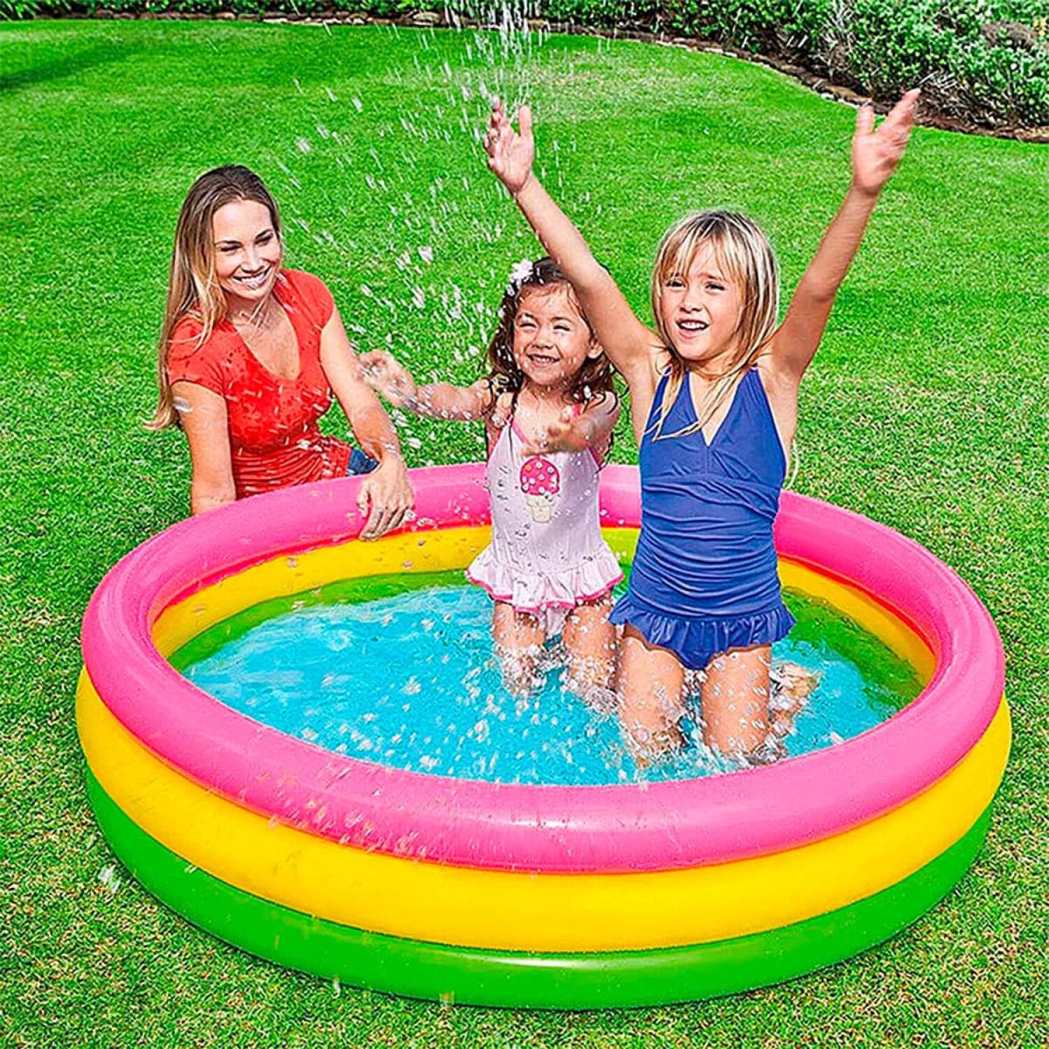 Piscina Intex Inflable 3 Aros 275 L Fondo Acolchonado — El Rey del ...