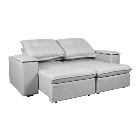 SOFA RETRACTIL 3 CUERPOS TELA GRIS ATLANTA