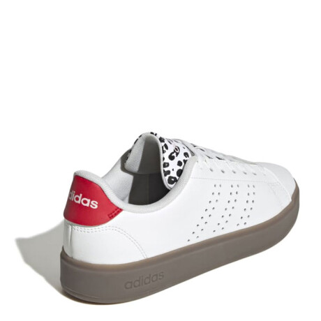 Championes de Mujer Adidas Advantage 2.0 W Blanco - Negro - Rojo