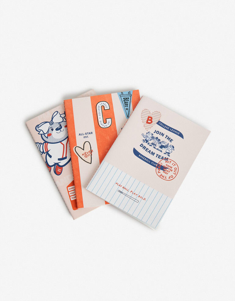 Anotadores Cuadernos y Memos Set De Cuadernos Varsity - Combinacion Multicolor
