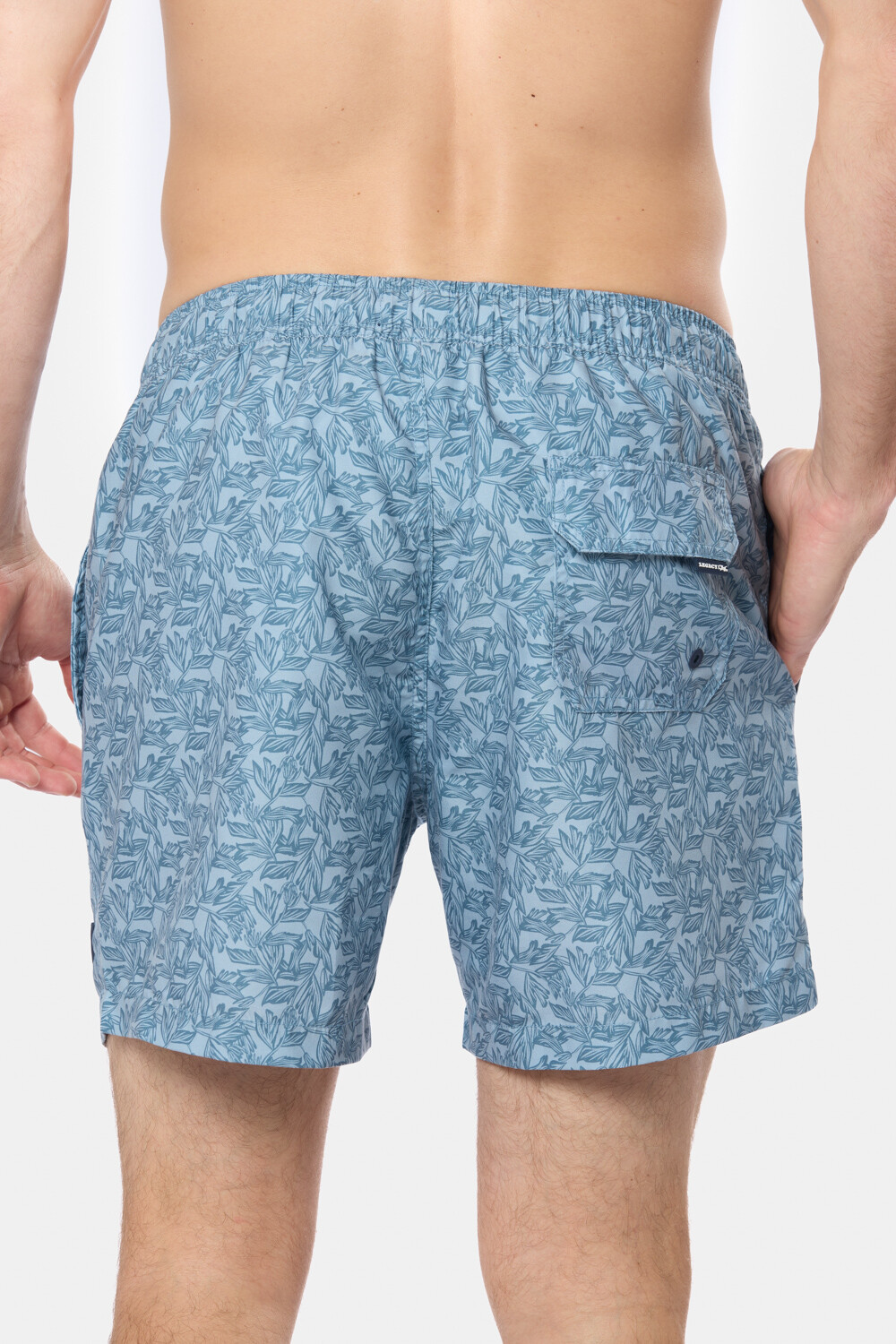 SHORT DE BAÑO ESTAMPADO Azul