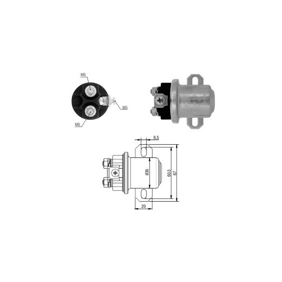 AUTOMATICO DE ARRANQUE FORD AUX. 24V D.REMY 38MT VOLVO-FORD CARGO ZM 