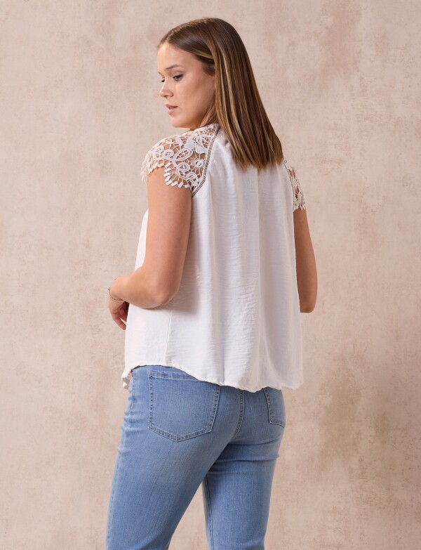 Blusa Broderie BLANCO