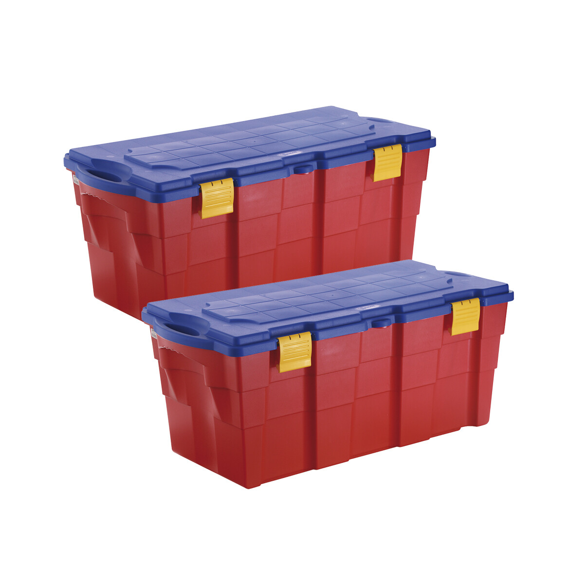 Set x2 Baúl 100 lts - AZUL/ROJO 