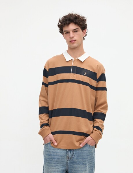Remera polo Parsons Tostado