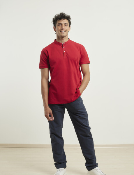 520304 REMERA NAVIGATOR Rojo Oscuro