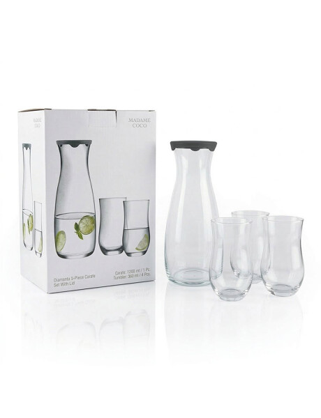 SET BOTELLA + 4 VASOS MADAME COCO SET BOTELLA + 4 VASOS MADAME COCO