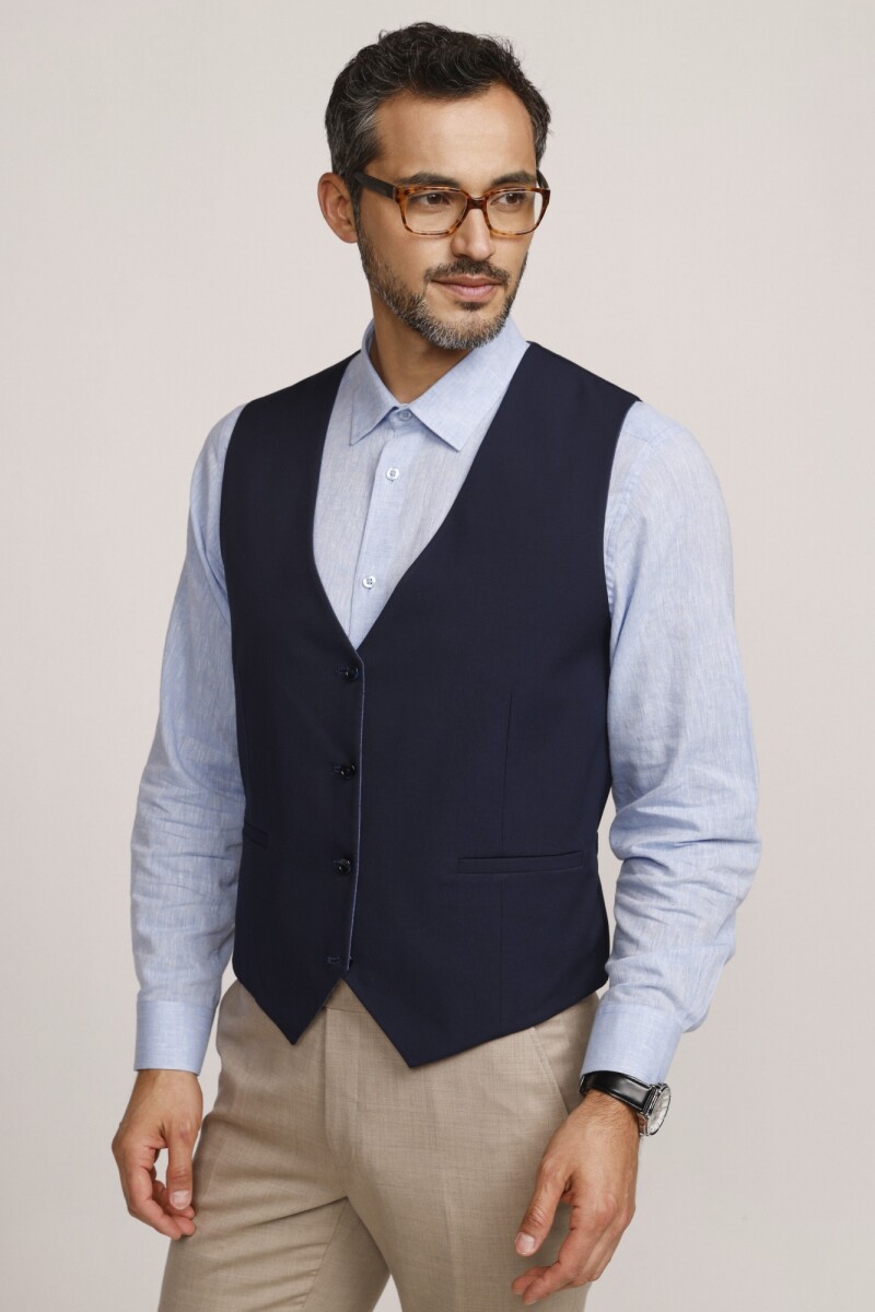 Chaleco Reversible Due Volti MARINO/AZUL