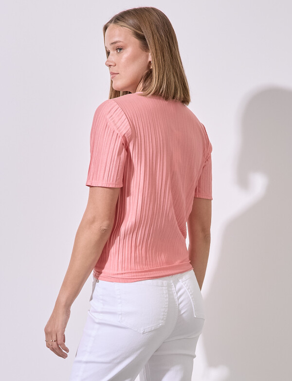 Blusa Gasa Plisada CORAL