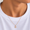 Colgante Tzion Calado de Oro Amarillo 18k Colgante Tzion Calado de Oro Amarillo 18k
