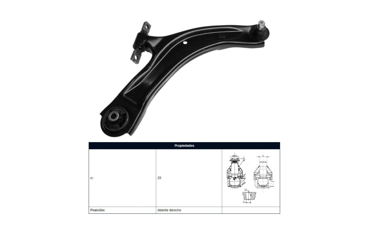 Parilla De Suspension Delantera Renault Koleos 09-15 Der Parilla De Suspension Delantera Renault Koleos 09-15 Der