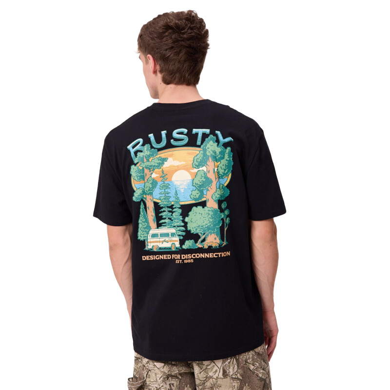 Remera Rusty Lungud - Negro Remera Rusty Lungud - Negro