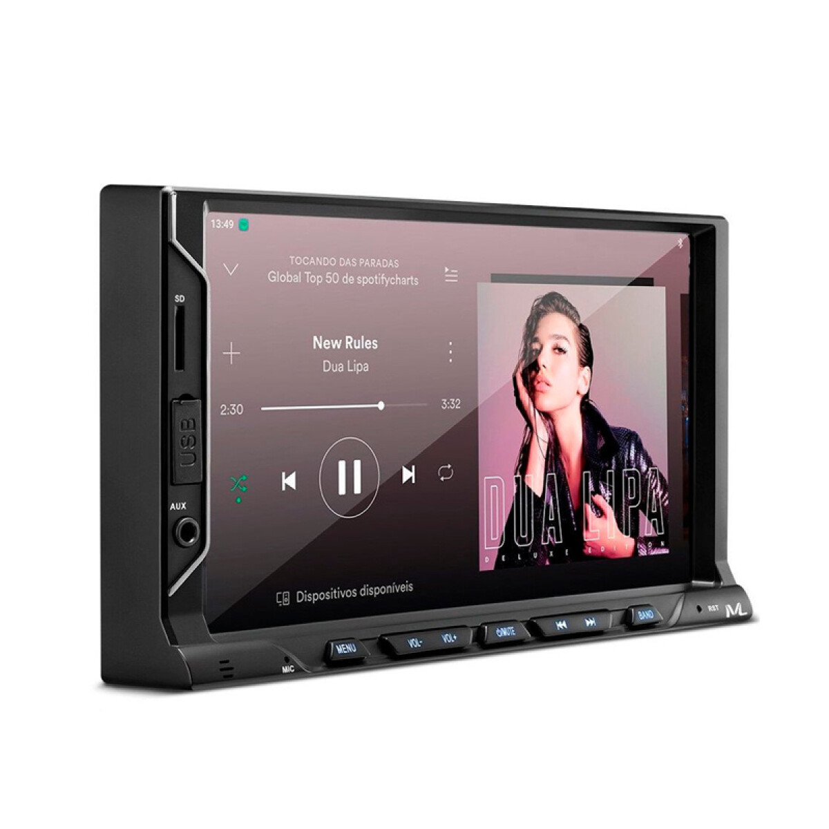 Radio para auto con pantalla 7' Multimedia Evolve Fit S' BT 