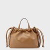 Satchel Handbag Sudney Dark Camel
