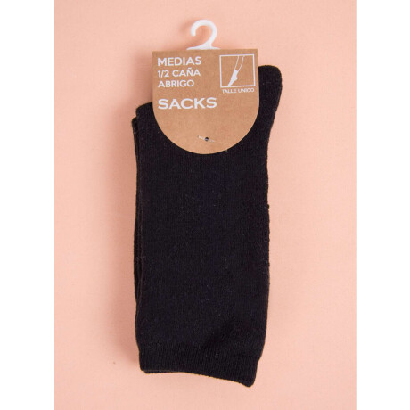 Medias lisas. de abrigo. por tener felpa interior. Negro