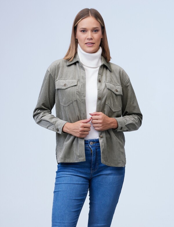 Sobrecamisa Corderoy OLIVA