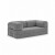 Sillón Cama Teddy 2 Cuerpos Gris