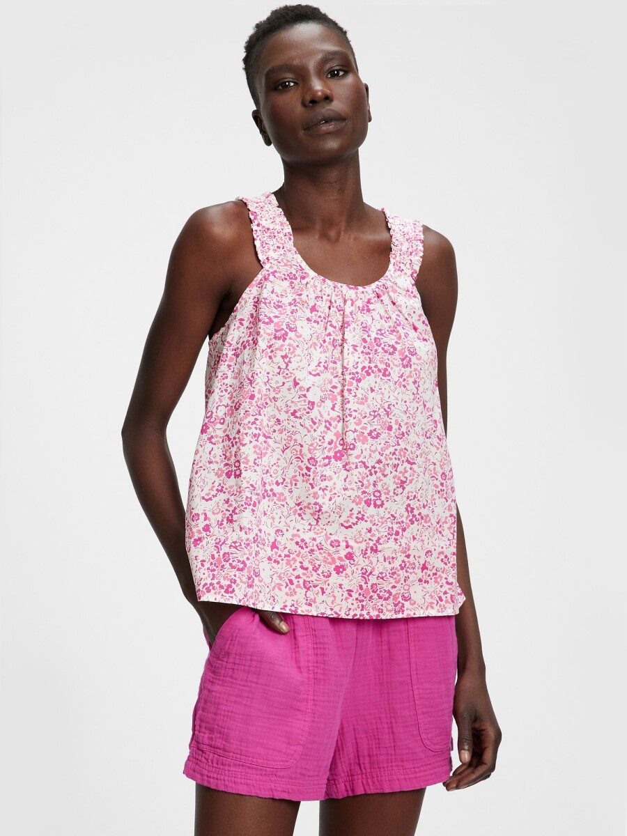 Musculosa Mujer - Purple Floral 