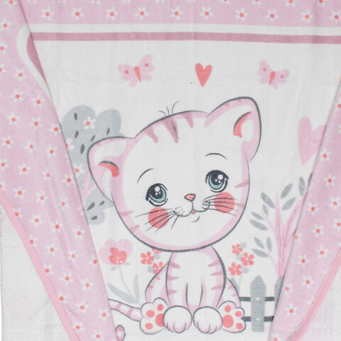 Toalla Con Capucha Bebé Döhler Velour 90 x 70 cm GATITA