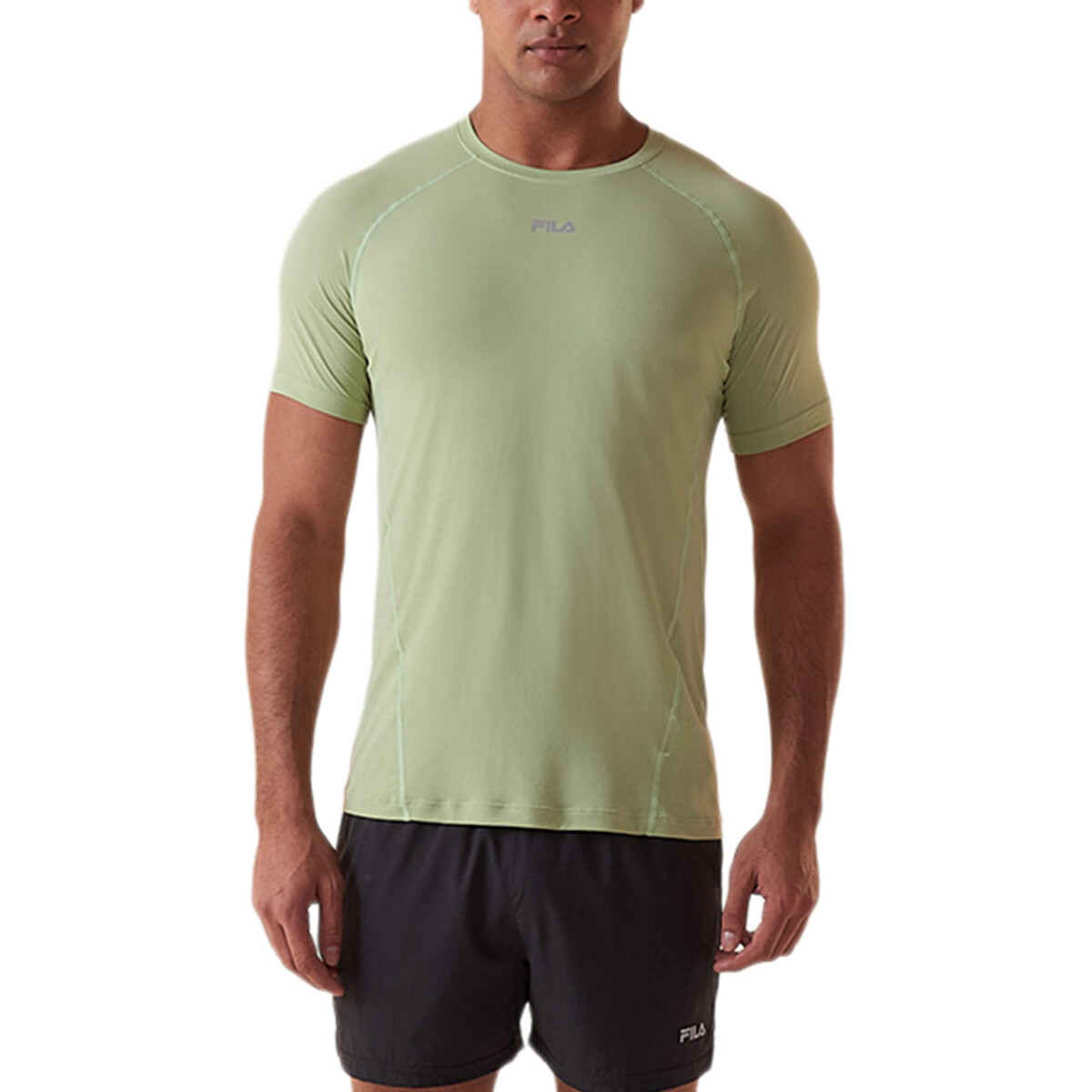 FILA Bio iii Remera manga corta running para hombre - verde claro - Verde Claro 