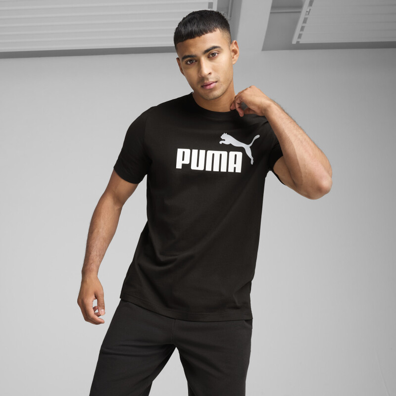 Lifestyle - Puma - Remera Puma ESS 2 Logo Tee de Hombre - 684708 01 Negro