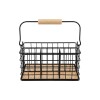 ORG METAL NEGRO C/DIVISIONES 23X16X12CM Unica