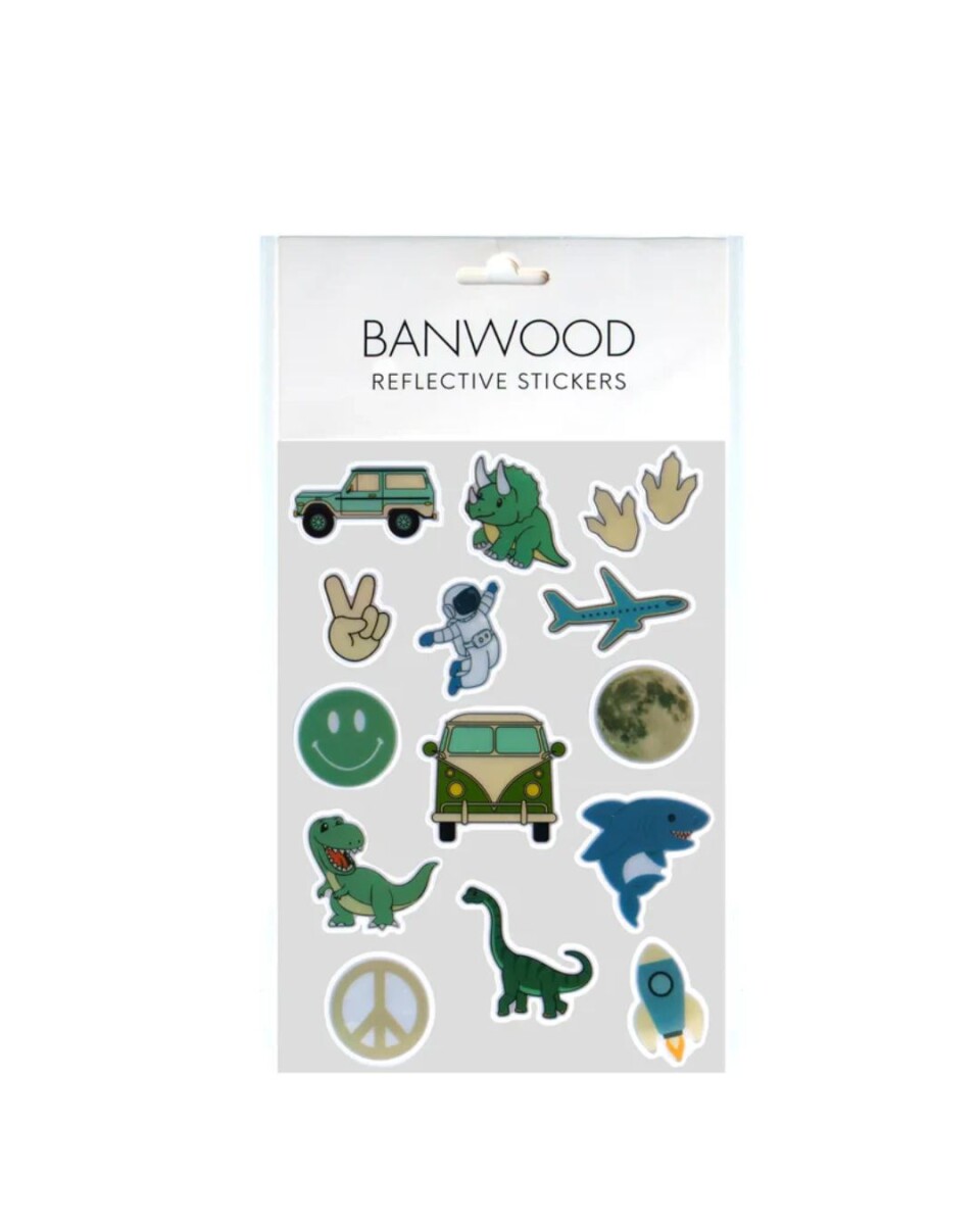 Stickers reflectivos para Casco Dinos/Espacio Banwood - Stickers Reflectivos Para Casco Dinos/espacio Banwood 