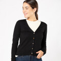 CARDIGAN TALMICA REV Negro