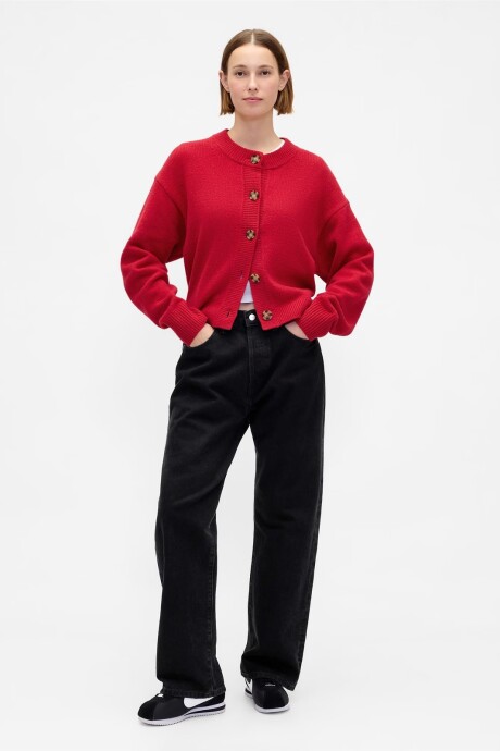 Saco Cashsoft Mujer Modern Red