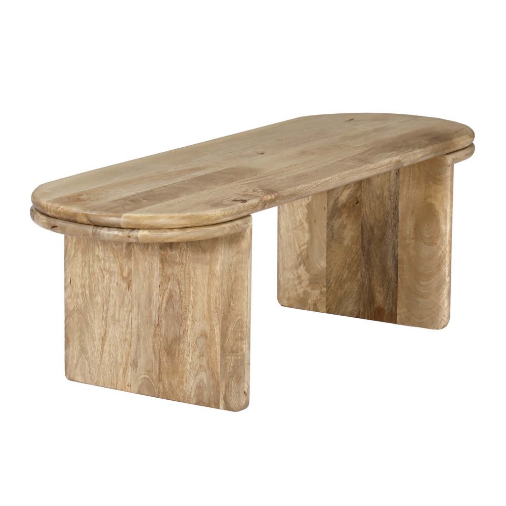 MESA RATONA MADERA-DE-MANGO NATURAL-BEIGE OVAL NATURAL