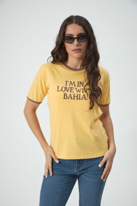 REMERA LOVE BAHIA AMARILLO