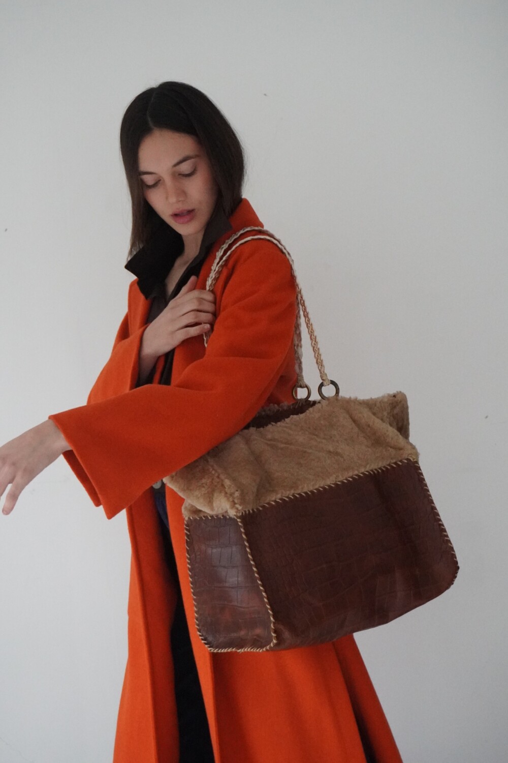 Deep Winter Bag Chocolate / Beige