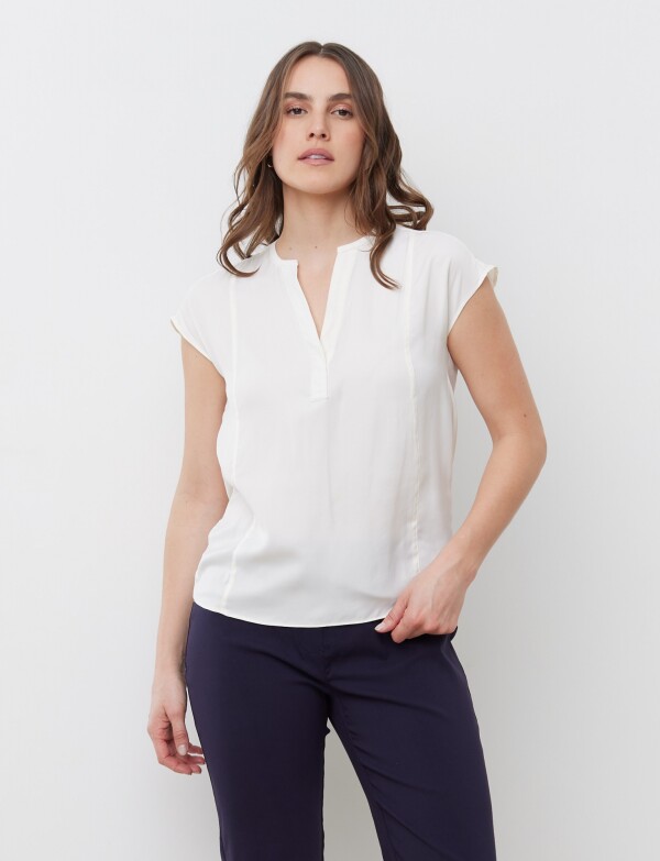 Blusa Escote V CRUDO